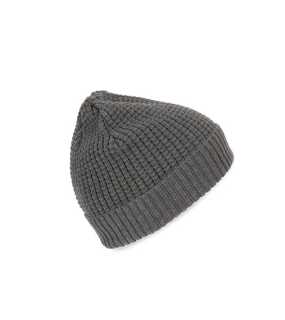 Unisex čiapka (K-UP KNITTED BEANIE WITH RECYCLED YARN) > strieborná (heather)