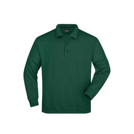 Pánska mikina (DAIBER Polo Sweat Heavy) > zelená (dark) > 2XL