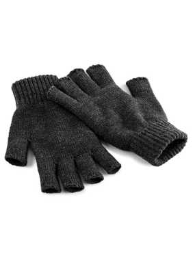 Unisex rukavice (Beechfield Fingerless Gloves) > šedá (charcoal) > L/XL