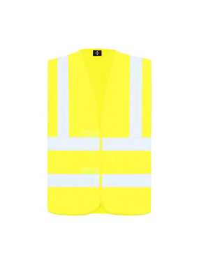 Unisex vesta(Korntex SAFETY/FUNCTIONAL VEST "HANNOVER" - FOUR REFLECTIVE STRIPES)>žltá>3XL