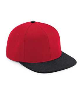 6 panelová-unisex šiltovka(BF Flat Peak 6 Panel Snapback Cap)>čerená(classic)/čierna
