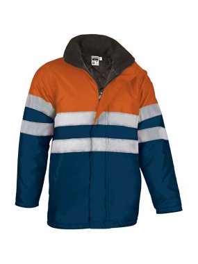Pánska bunda (TRAFFIC) > oranžová (neon) / modrá (orion navy) > 3XL
