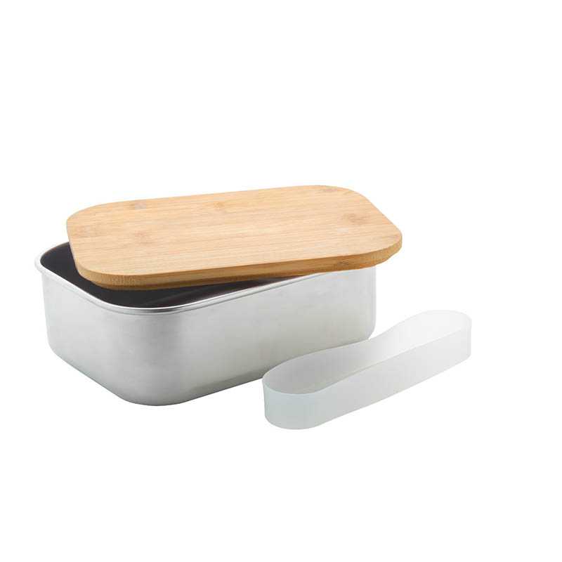 Nerezový obedár > strieborná