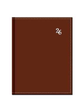 Diár (Neapol 2026) - 20,2 x 26 cm > hnedá > týždenný A4