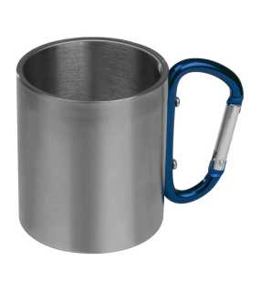 Kovový hrnček s karabínkou > modrá