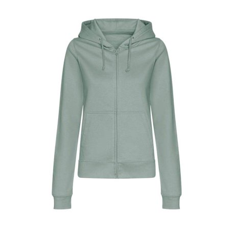 Dámska mikina (Just Hoods WOMEN'S COLLEGE ZOODIE) > zelená (dusty) > 2XL