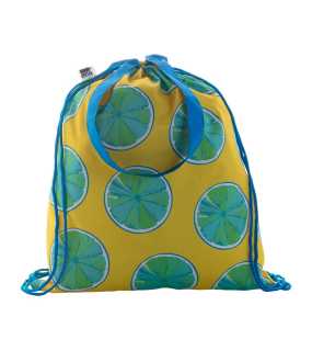 | Taška na šnúrku na zákazku > modrá / biela