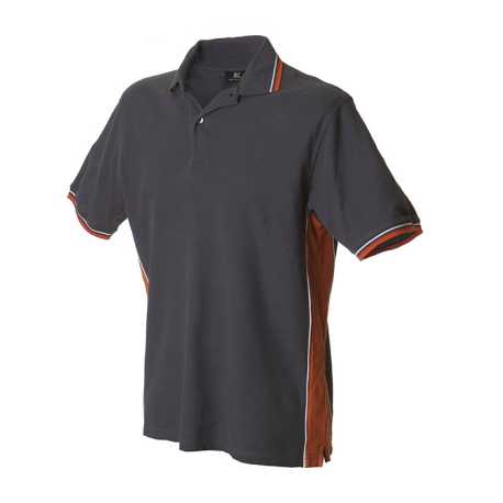 Pánska polokošeľa (ANKARA by JR) > šedá (dark) / oranžová > 3XL