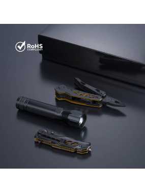 Sada multifunkčné náradie nôž a baterka > žltá