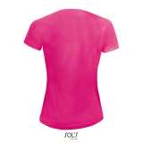 Dámske tričko (SOLS SPORTY WOMEN RAGLAN-SLEEVED T-SHIRT) > ružová (neon) > M