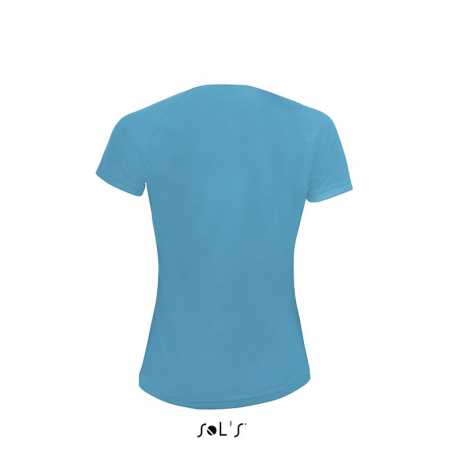 Dámske tričko (SOLS SPORTY WOMEN RAGLAN-SLEEVED T-SHIRT) > modrá (aqua) > 2XL