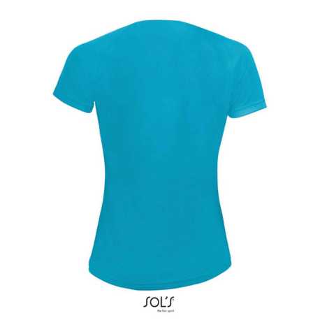 Dámske tričko (SOLS SPORTY WOMEN RAGLAN-SLEEVED T-SHIRT) > modrá (aqua) > 2XL