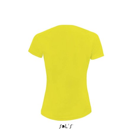 Dámske tričko (SOLS SPORTY WOMEN RAGLAN-SLEEVED T-SHIRT) > žltá (neon) > M
