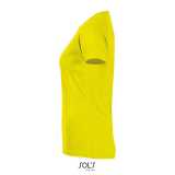 Dámske tričko (SOLS SPORTY WOMEN RAGLAN-SLEEVED T-SHIRT) > žltá (neon) > M