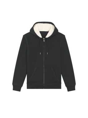 Unisex mikina (STANLEY/STELLA Hygger Sherpa) > čierna > M