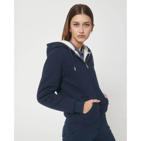 Unisex mikina (STANLEY/STELLA Hygger Sherpa) > modrá (french navy) > 2XL