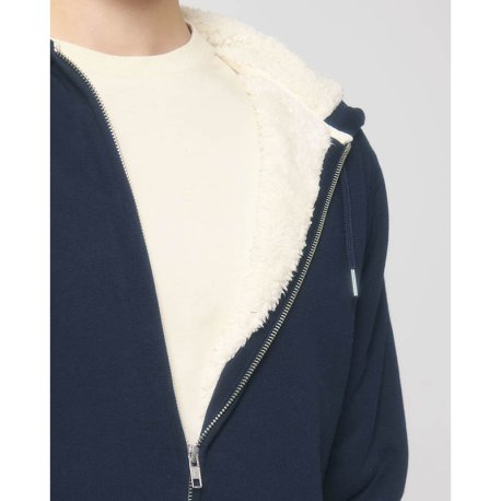 Unisex mikina (STANLEY/STELLA Hygger Sherpa) > modrá (french navy) > 2XL