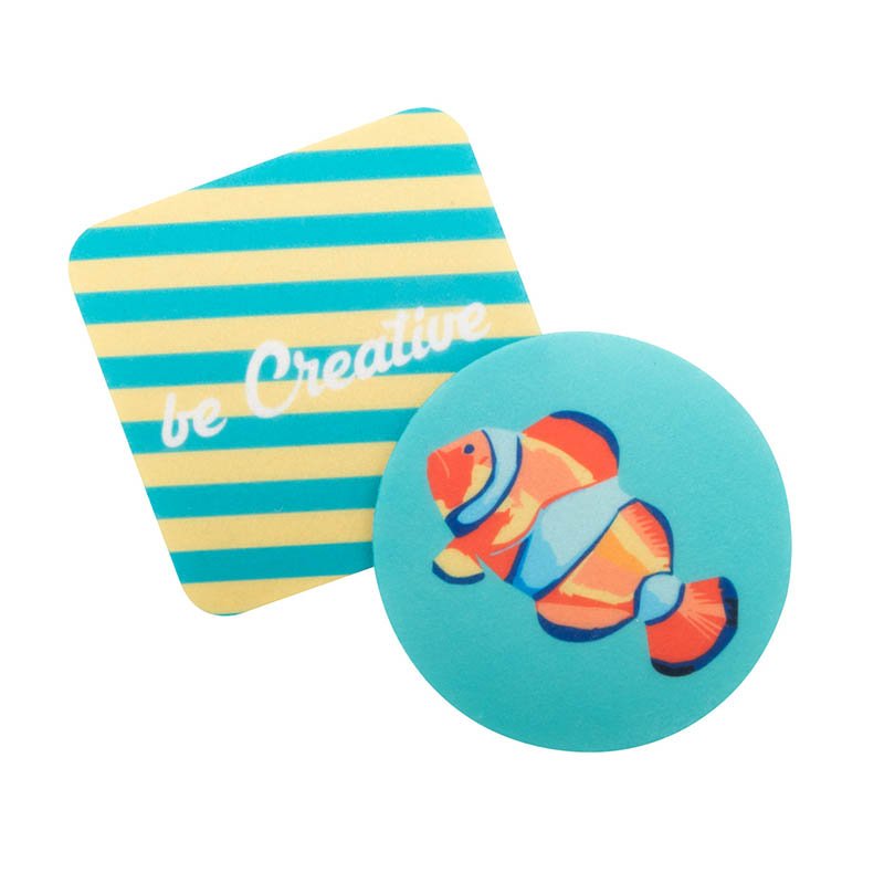 | RPET podtácok z filcu, kruh > biela