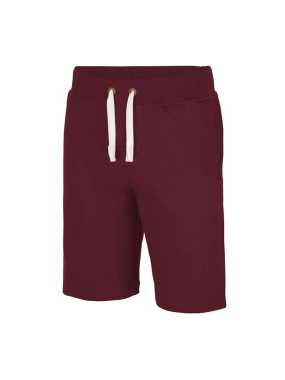 Unisex krátke nohavice (Just Hoods CAMPUS SHORTS) > bordová > S