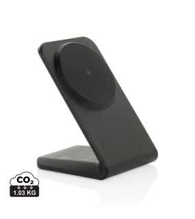 VoltPerch bezdrôtová magn. nabíjačka 15W z rec. RCS plastu > čierna