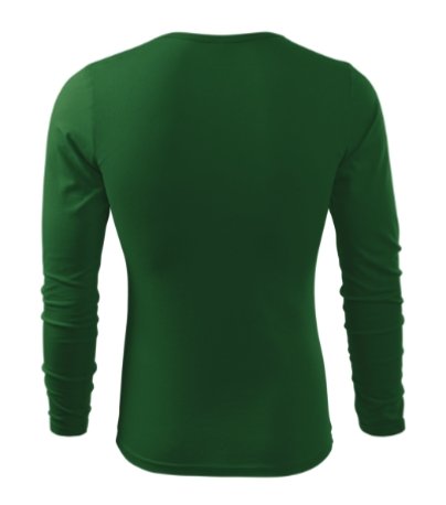 Pánske tričko (MALFINI Fit-T Long Sleeve 160) > zelená (fľašková) > M