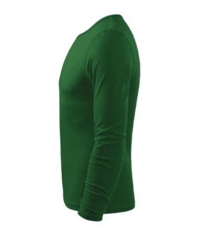 Pánske tričko (MALFINI Fit-T Long Sleeve 160) > zelená (fľašková) > M