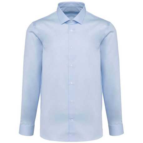 Pánska košeľa (MEN'S LONG-SLEEVED TWILL SHIRT) > modrá (light essential) > S