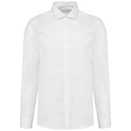 Pánska košeľa (MEN'S LONG-SLEEVED TWILL SHIRT) > biela > 4XL