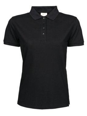 Dámska polokošela (Tee Jays Womens Heavy Polo) > čierna > M