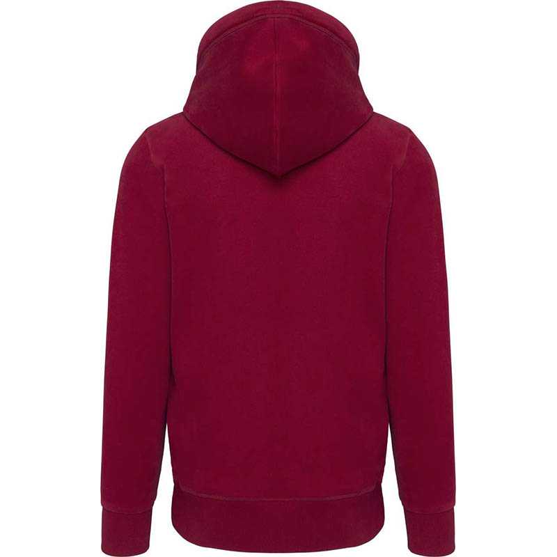 Pánska mikina (KARIBAN HOODED SWEATSHIRT) > červená (vintage dark) > XS