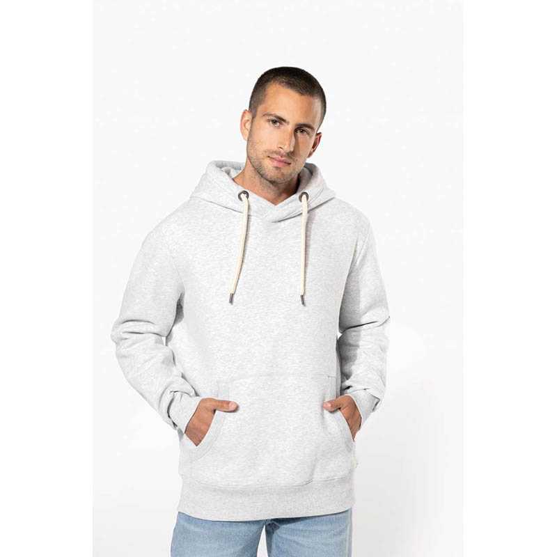 Pánska mikina (KARIBAN HOODED SWEATSHIRT) > šedá (slub heather) > XS