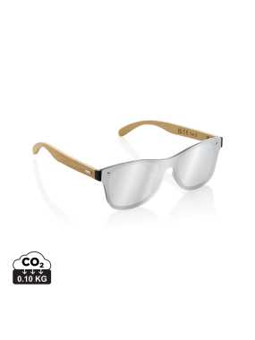 Slnečné okuliare Prism s rámom z RCS recykl. plastu a bambus > hnedá
