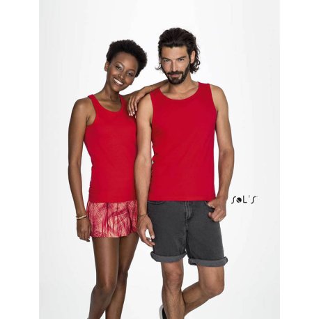 Pánske tielko (SOLS JUSTIN MENS TANK TOP) > červená > L