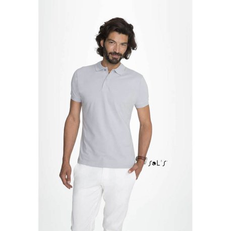 Pánska polokošeľa (SOLS PERFECT MENS SHORT SLEEVES POLO) > šedá (melange) > 2XL