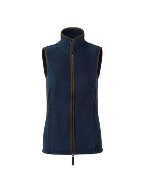 Dámska vesta (Premier WOMEN'S 'ARTISAN' FLEECE GILET) > modrá (navy) / hnedá > XS