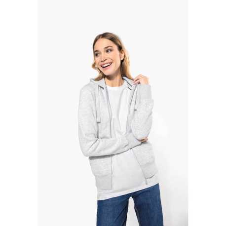 Dámska mikina (Kariban"LADIES' HOODED FULL ZIP SWEATSHIRT") > modrá (navy) > M