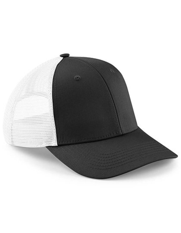Unisex šiltovka (Beechfield Urbanwear Trucker) > čierna / biela