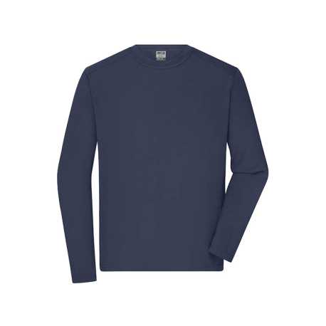 Pánske tričko (DAIBER Mens Workwear-Longsleeve-T)>modrá (navy)>XS