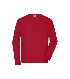 Pánske tričko (JN Mens Workwear-Longsleeve-T)>červená>L