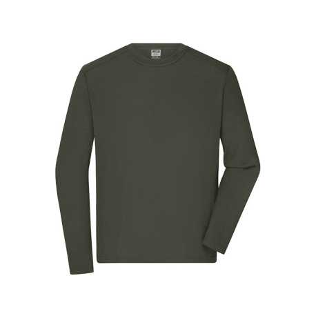Pánske tričko (DAIBER Mens Workwear-Longsleeve-T)>zelená (olive)>XL