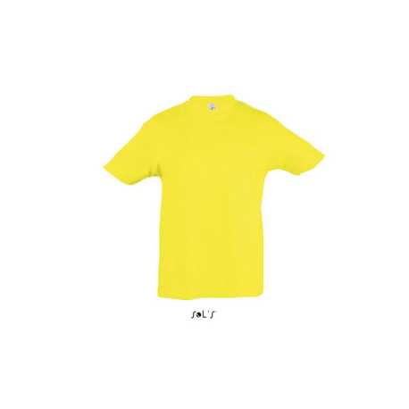 Detské tričko (SOLS REGENT KIDS ROUND COLLAR T-SHIRT) > žltá (lemon) > 12A