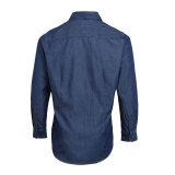 Pánska košeľa (PREMIER MEN’S JEANS STITCH DENIM SHIRT) > modrá (indigo denim) > XS