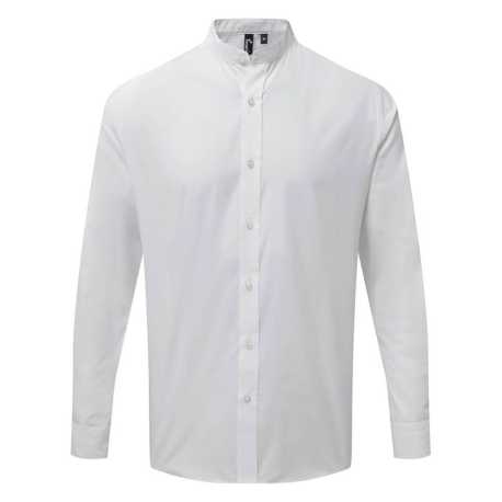 Unisex košeľa (Premier BANDED COLLAR 'GRANDAD' LONG SLEEVE SHIRT) > biela > 2XL