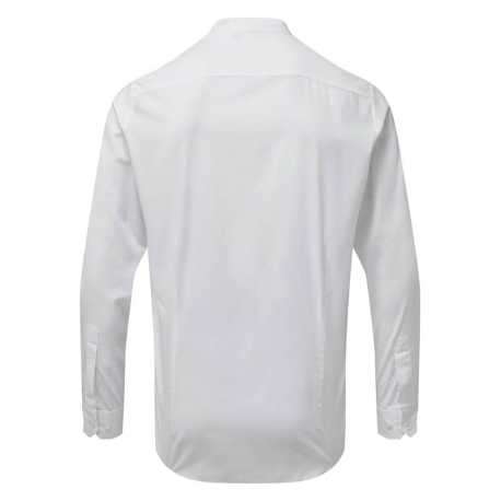 Unisex košeľa (Premier BANDED COLLAR 'GRANDAD' LONG SLEEVE SHIRT) > biela > 2XL