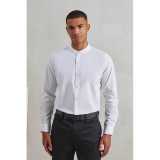 Unisex košeľa (Premier BANDED COLLAR 'GRANDAD' LONG SLEEVE SHIRT) > biela > 2XL