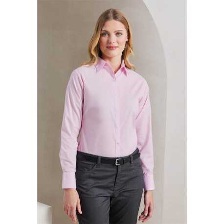 Dámska košeľa (PREMIER LADIES’ LONG SLEEVE POPLIN BLOUSE) > čierna > 3XL