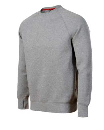 Pánska mikina (RIMECK Vertex) > sivá (tmavý melír) > 4XL