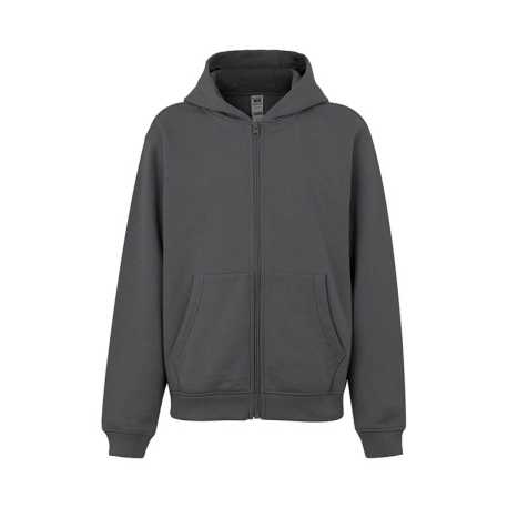 Detská mikina (MUKUA KIDS ZIPPED HOOD SWEATSHIRT) > šedá (dark) > 1/2