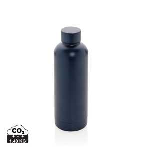 Termo fľaša Impact z RCS recyklovanej nerezovej ocele > modrá