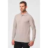 Pánska polokošeľa (MEN'S LONG-SLEEVED POLO SHIRT) > čierna > 2XL
